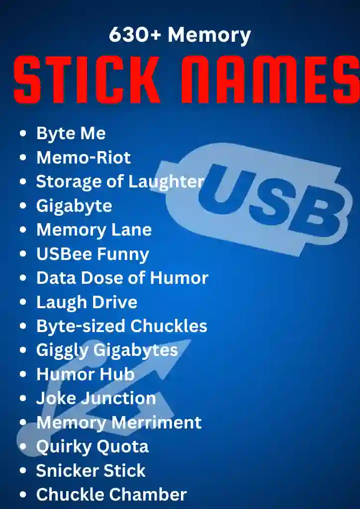 630+ Funny USB Names