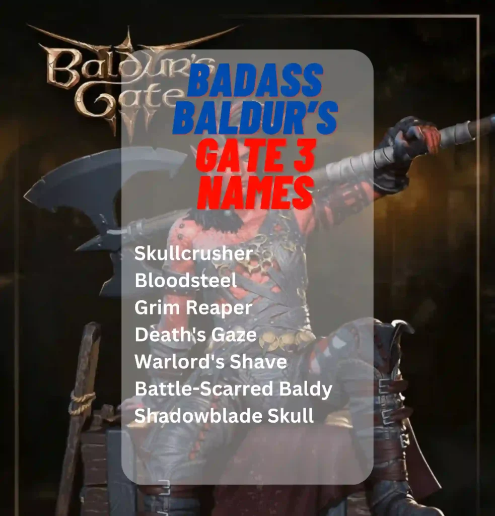 Badass Baldur’s Gate 3 Names: