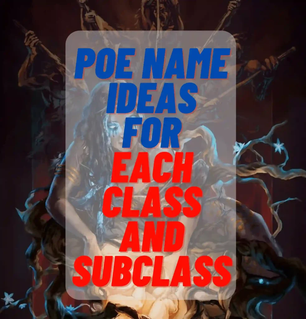 470+ Cool, Sweaty, And Funny Names for POE 2024