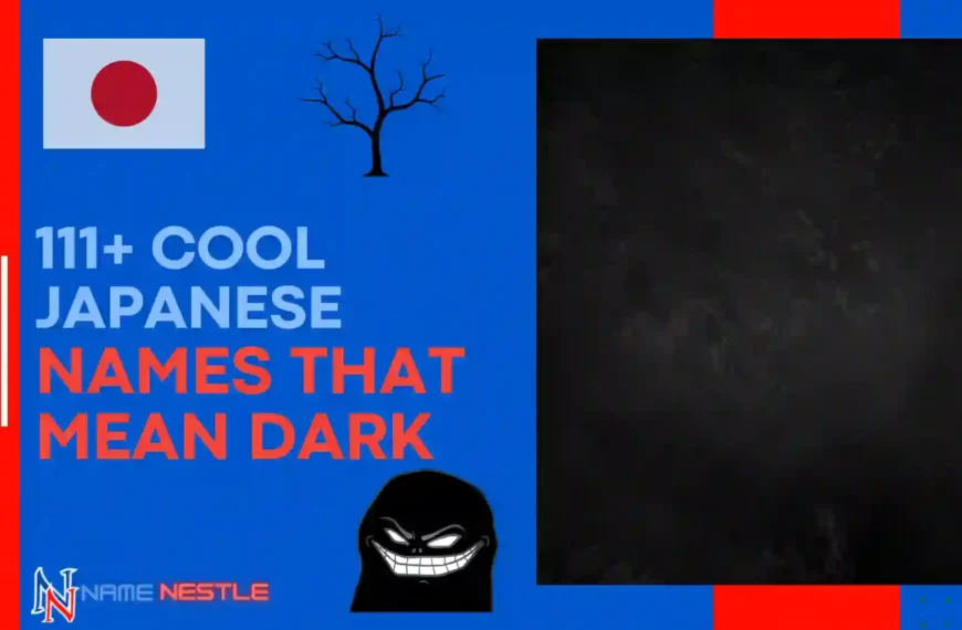 111+ Cool Japanese  Names that Mean Dark