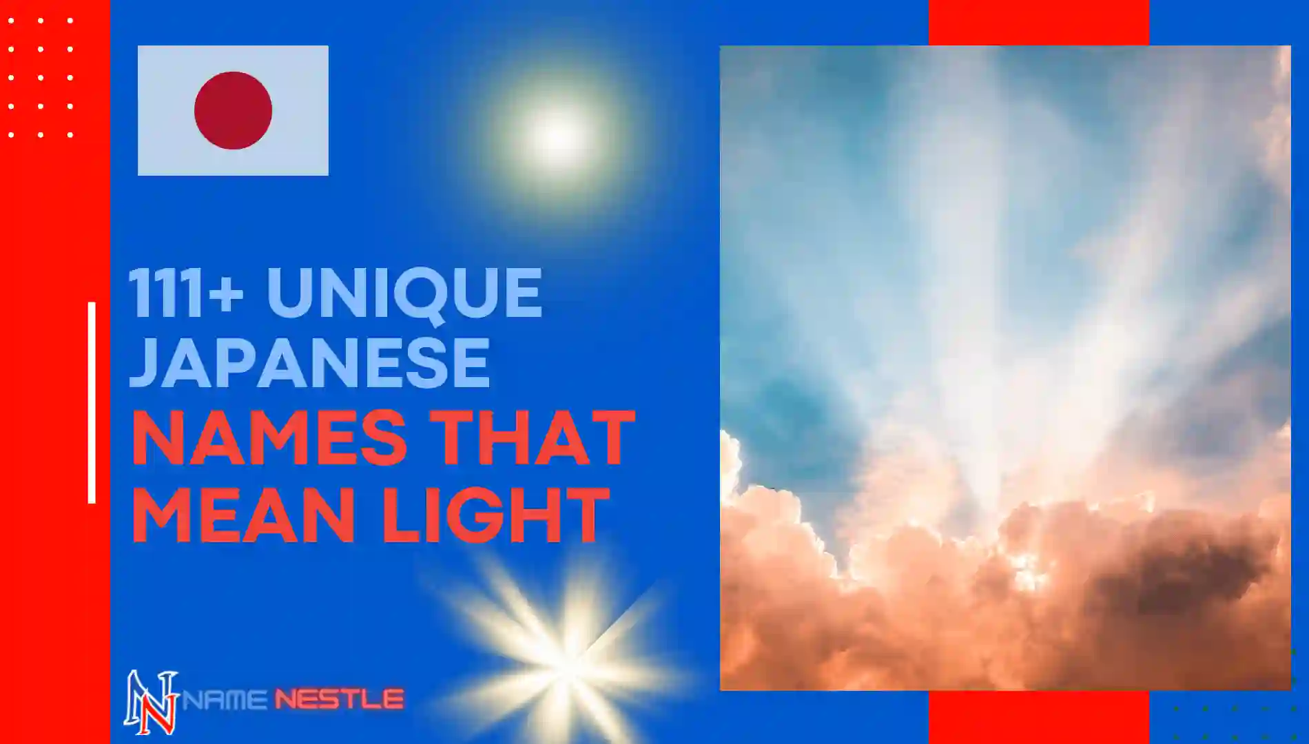 111+ Unique Japanese Names That Mean Light